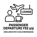 Passenger Departure Fee p/p (Includes AceJet Lounge Access)